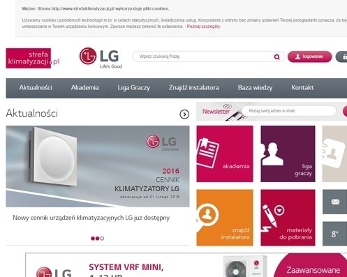 Serwis edukacyjny dla LG Electronics